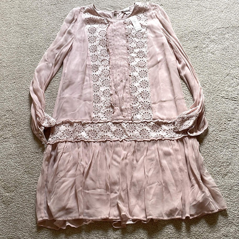 Anthropologie pink dress